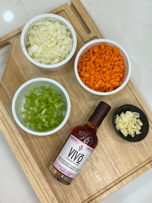 Bolognese sauce prep